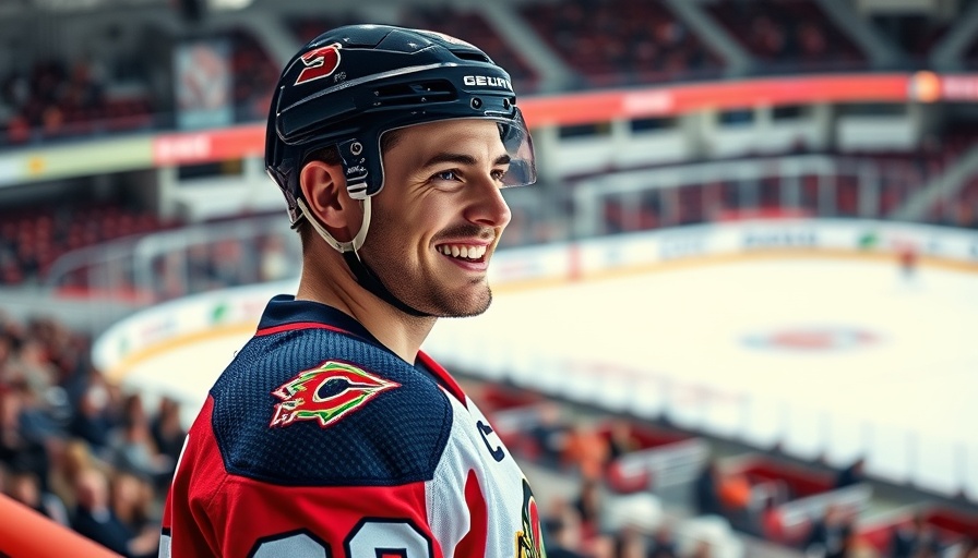 J.T. Miller smiling in hockey jersey, U.S. Open golf qualifying context.