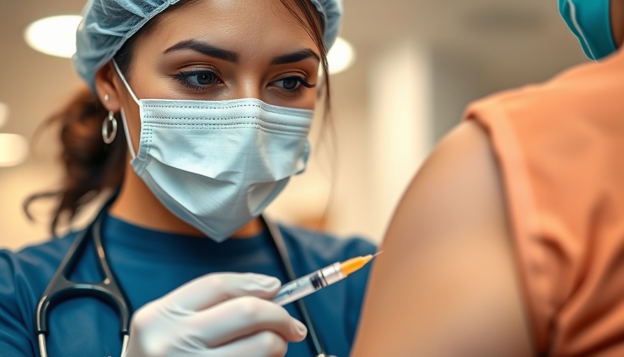 Healthcare worker administering vaccine, vaccine policy USA.