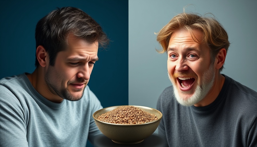 Health and wellness: Before and after consuming chia seeds comparison.
