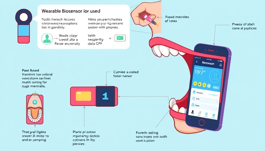 Diagram of at-home stress monitoring biosensor system with smartphone.