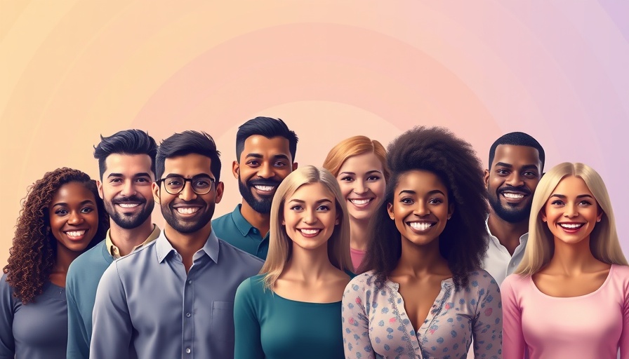 Diverse individuals in stylized portraits for health and wellness