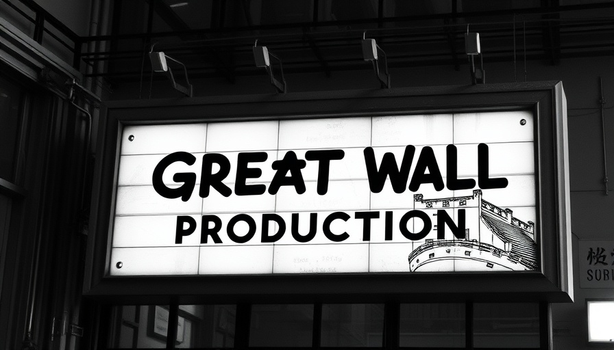 Vintage Great Wall Production logo from Chinese film studio in NYC.