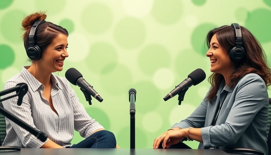 Podcast discussing choosing the right HRT provider, hosts smiling.