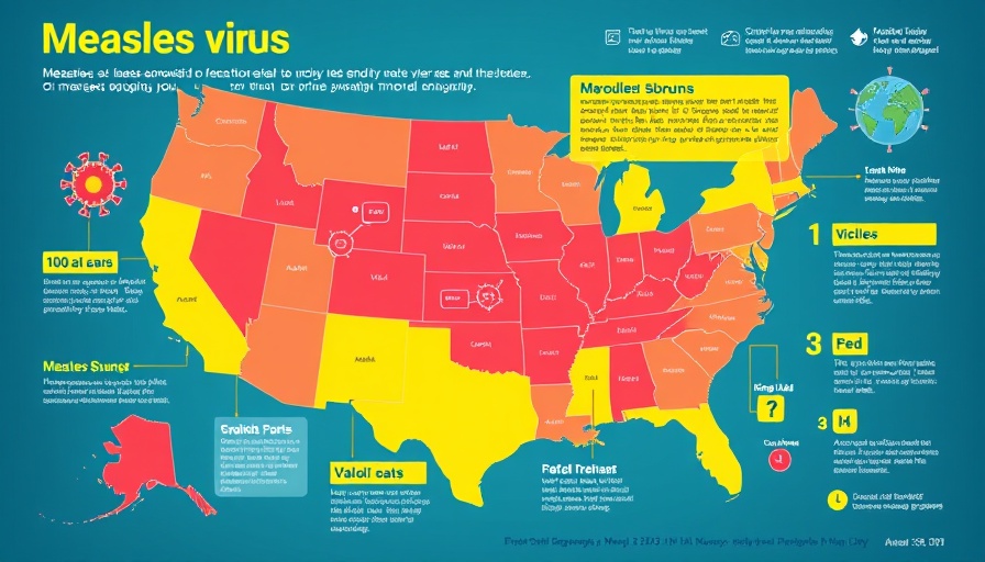 Infographic on US measles cases and prevention efforts.