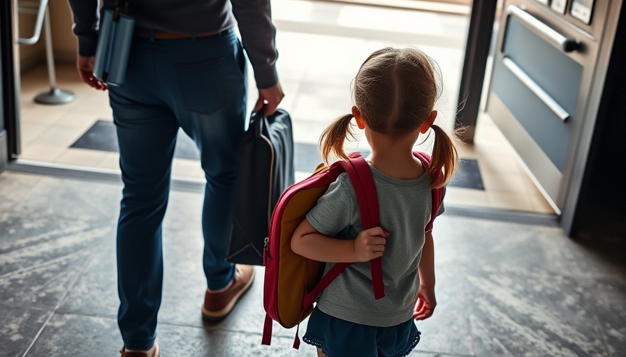 California school district addresses absenteeism: Child walking to school.