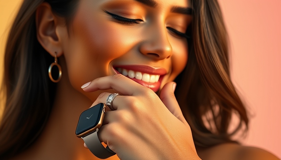 Stylish woman with fitness ring and watch, best fitness trackers 2025.