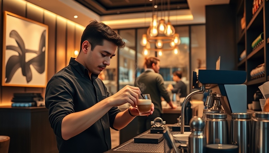 Luxury specialty coffee shop in Frisco TX with elegant decor.