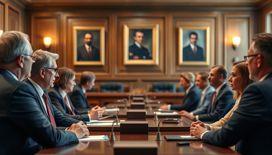 Formal meeting in government chamber related to veteran suicide research.