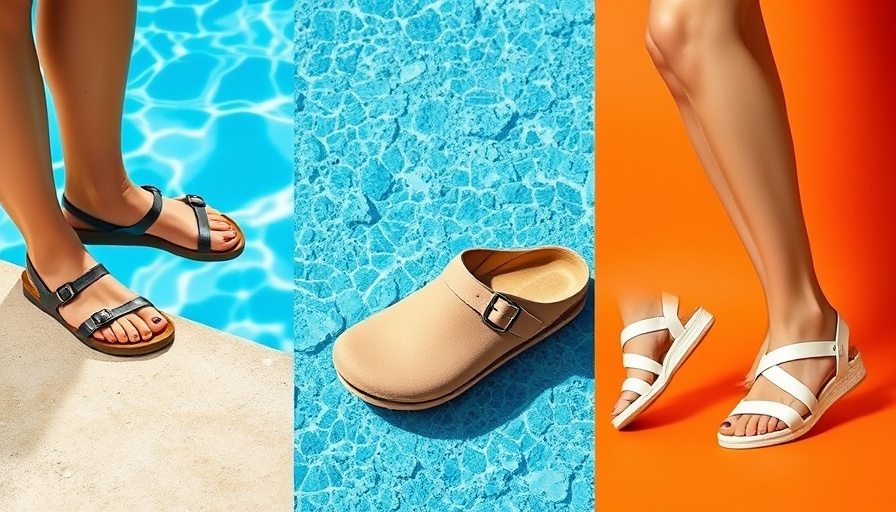 Colorful collage showcasing the best Birkenstocks in vibrant settings.