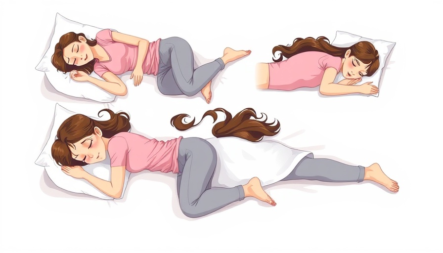 Illustration of a woman in various sleep positions indicating intelligence