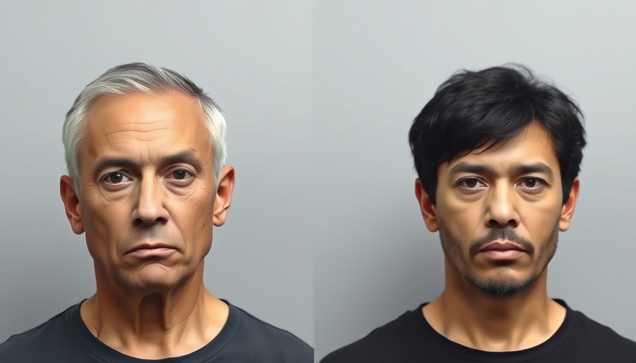 Mugshots related to San Antonio crime reports against gray background.