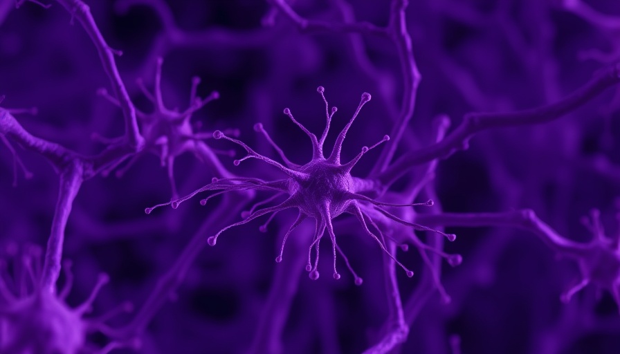 Astrocytes structure in neuromodulation under microscope.