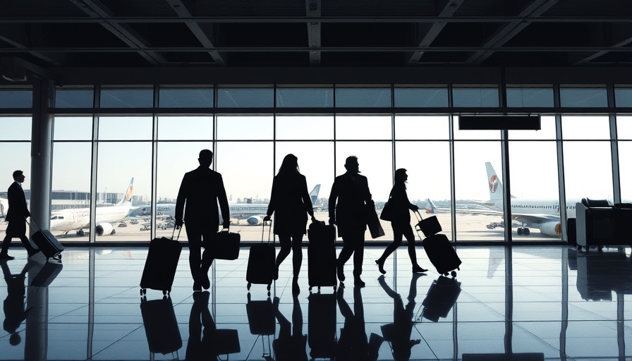 Travelers at airport during Memorial Day travel trends.