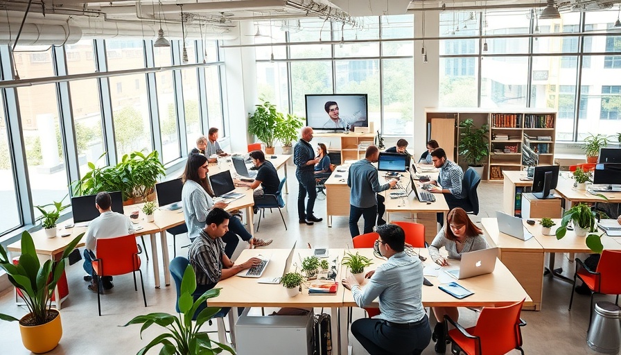 Innovation hub for Frisco startups with collaborative workspace