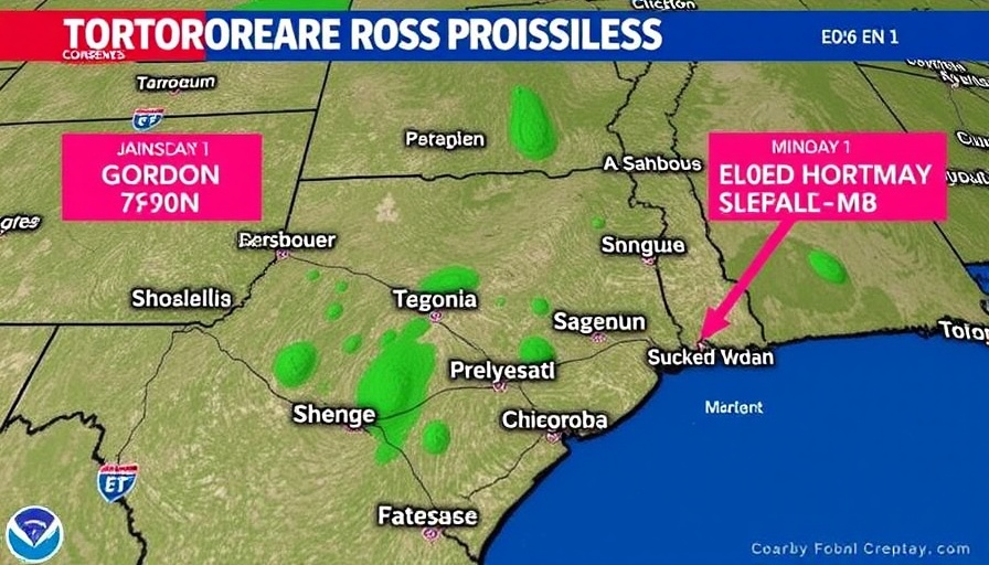 7 tornadoes confirmed on Sunday, including EF-1 in Gordon and EF-1 near Mingus