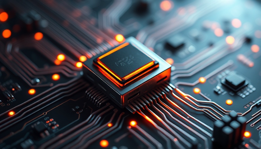 Futuristic petahertz-speed phototransistor with glowing circuits.