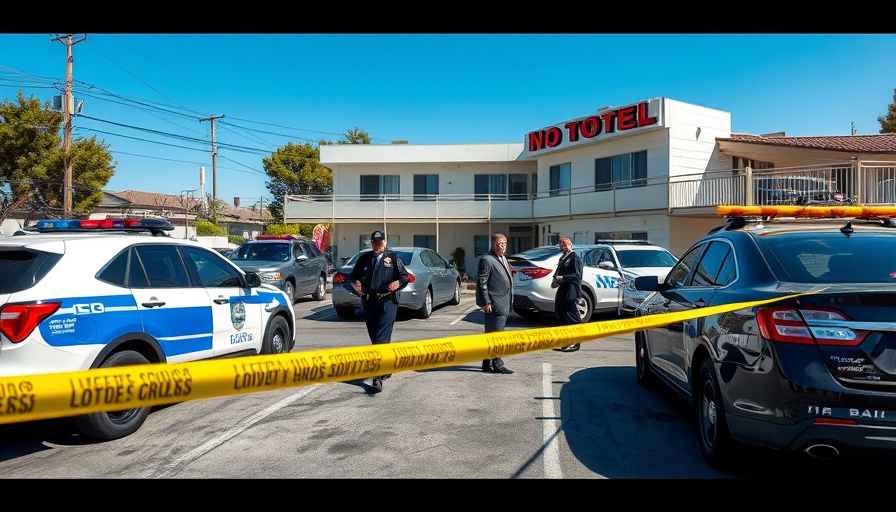 Police investigate shooting at Houston motel parking lot.
