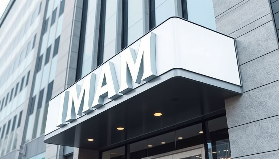 IMAX theater sign in Houston on building facade