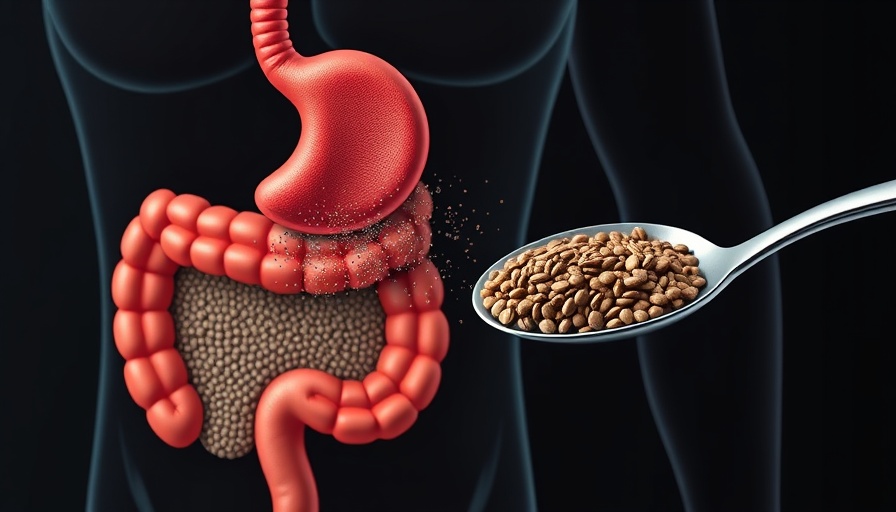 Chia seed mistakes: illustration of seeds swelling in stomach
