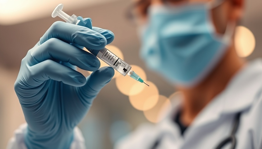 New COVID-19 vaccine guidance syringe close-up, clinic scene.