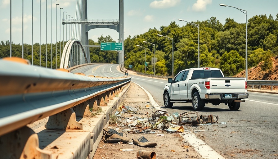 Damaged guardrail near San Antonio traffic incident.