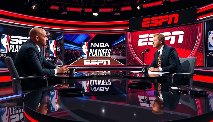 NBA playoffs analysis in dynamic sports talk show segment.