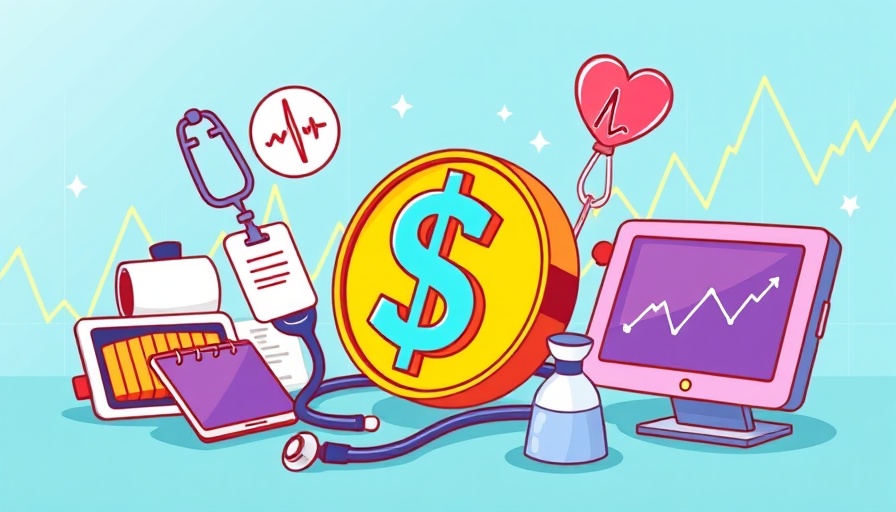 Ascension financial recovery after cyberattack depicted with medical symbols and dollar sign.