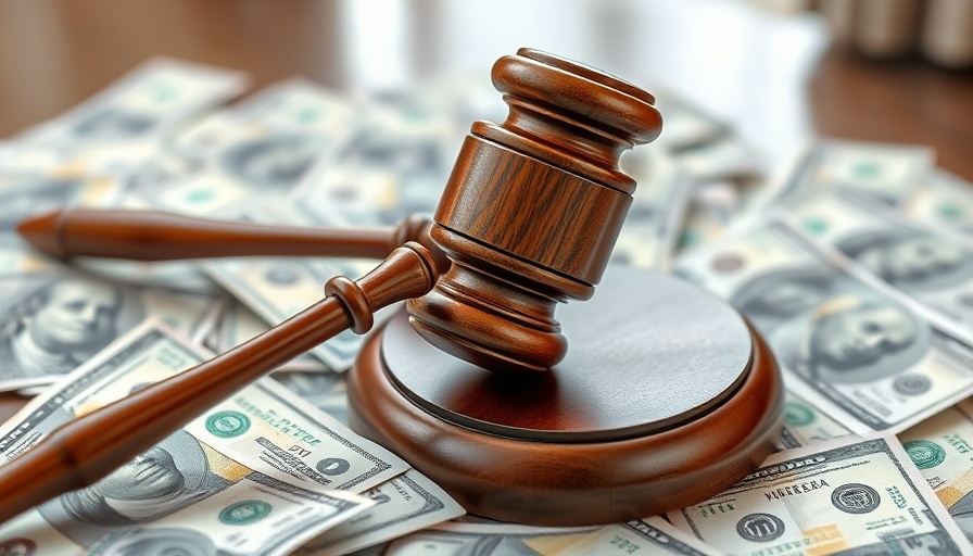 Gavel on 100 dollar bills, legal and financial symbolism.