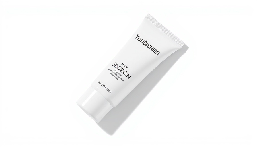 Youthscreen sunscreen tube with minimalistic design.
