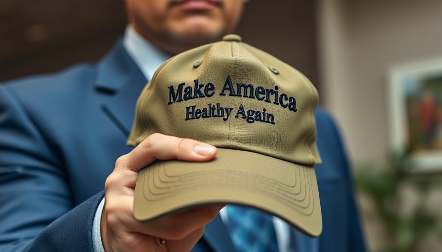 Close-up of a green cap with text in focus, related to children's health report.