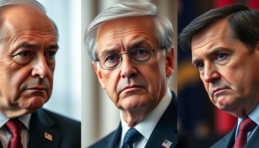 Diverse political figures in focus, national political news context