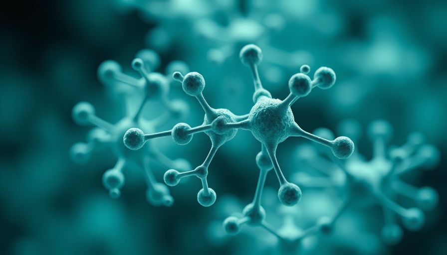Abstract molecular structure visualizing cysteine depletion for weight loss, scientific representation.