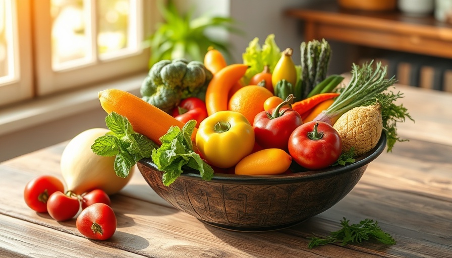 Healthy diet elements in cancer therapy with fresh produce.