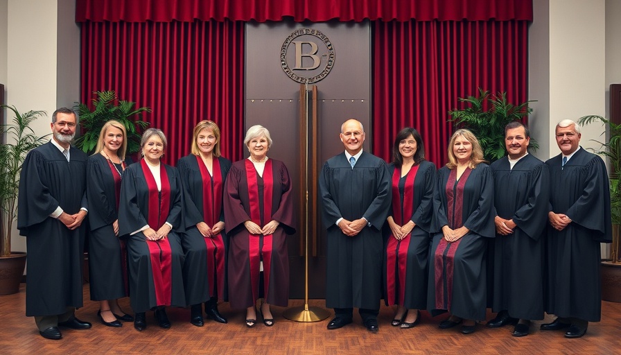 Judicial group portrait related to birthright citizenship debate.