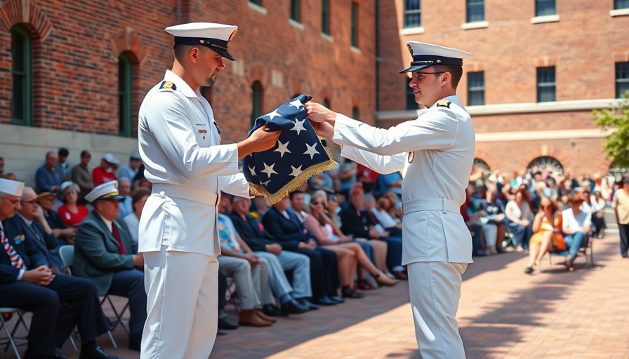 Memorial Day Ceremony in Fort Bend County with flag folding.