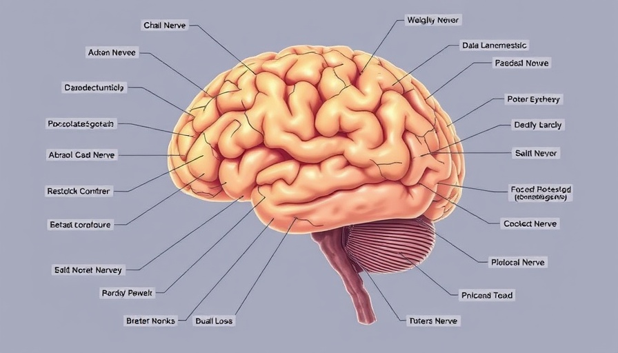 Diagram showing weight loss linked to nerve cells in the brain.