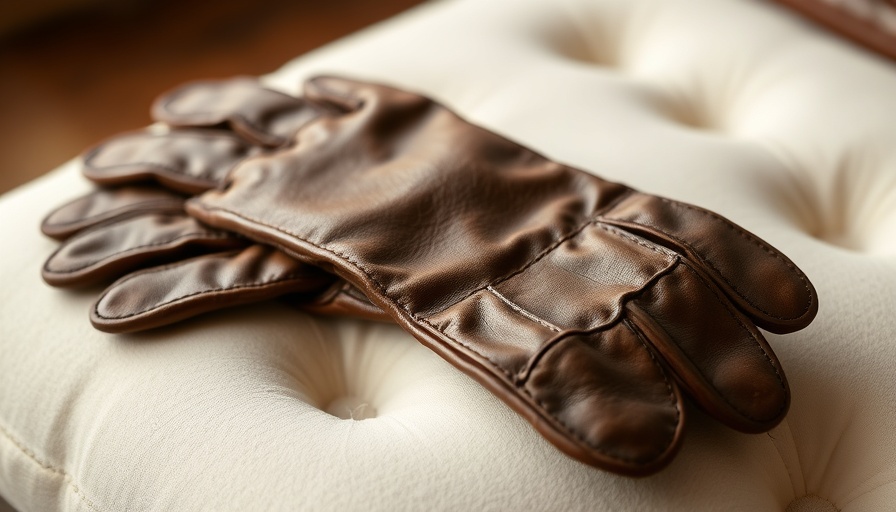 Historical Lincoln gloves ready for auction display.
