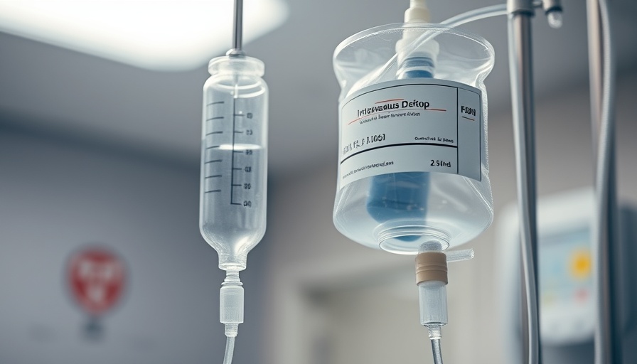 Intravenous drip setup in a hospital setting with soft lighting.