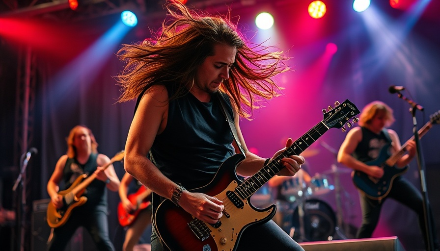 San Antonio live music concert with dynamic rock band on stage.