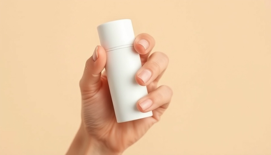 Simple white antiperspirant stick in hand, effective antiperspirant routine.