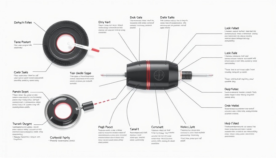 Scientific diagram of wireless implant for chronic pain management.