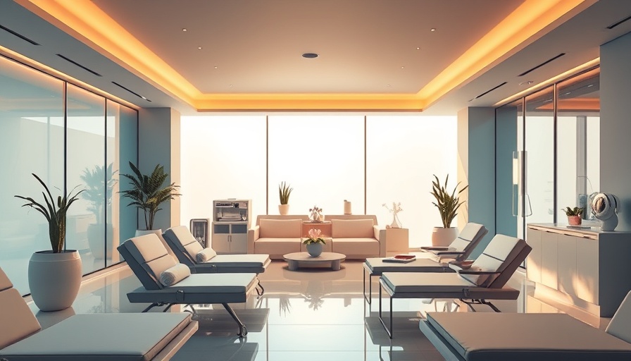 Elegant medical spa interior in Prosper with calming ambiance.