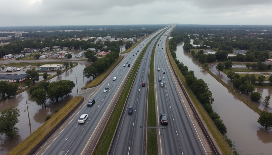 San Antonio flood news: Highway US 90 flooded at Leon Creek.
