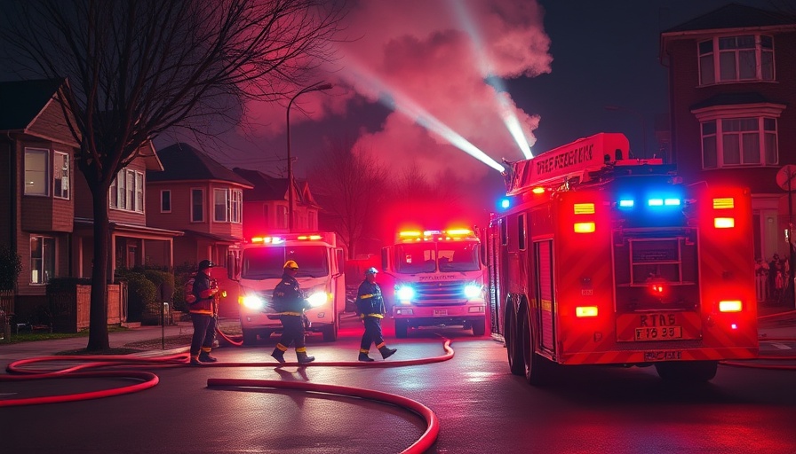 San Antonio local news: Firefighters responding to nighttime emergency.