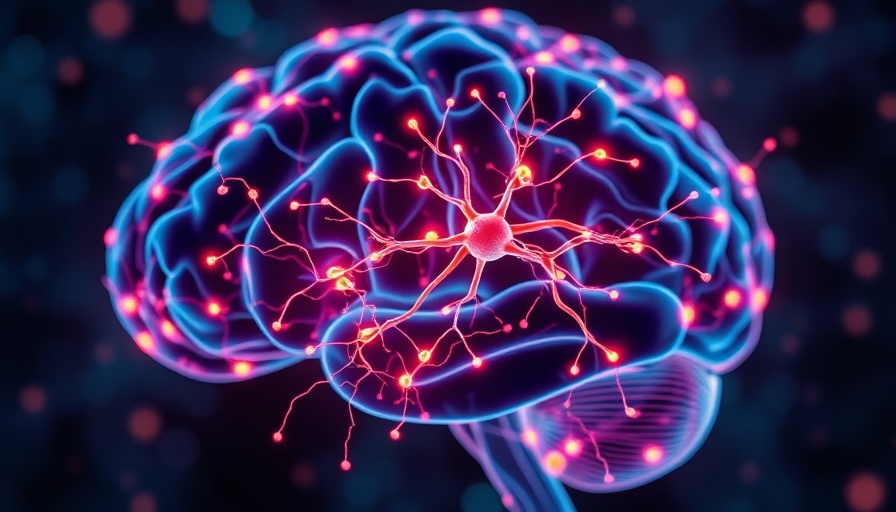 Nerve cells in brain linked to weight loss, vibrant illustration