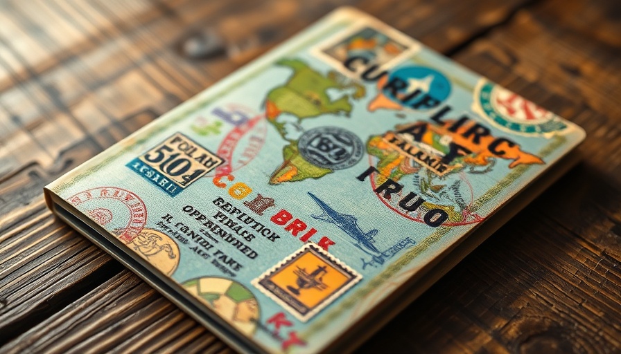 Passport with colorful stamps, symbolizing visa restriction policy for foreign nationals.
