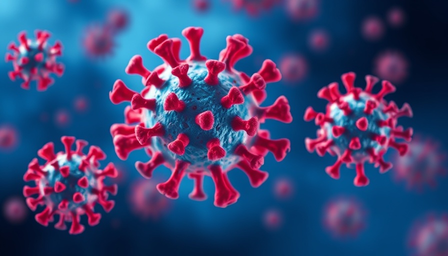 3D model of COVID-19 variant NB.1.8.1 virus particles