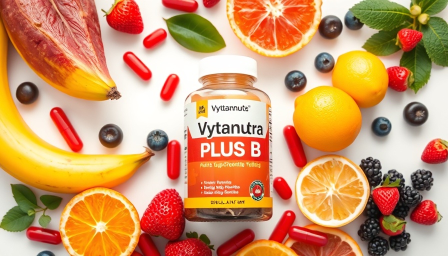 Natural energy boosters: Vytanutra Plus B with fruits.
