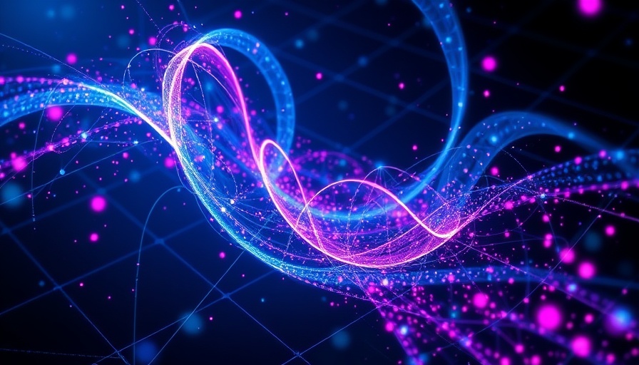 Futuristic quantum visualization technique with glowing energy patterns.