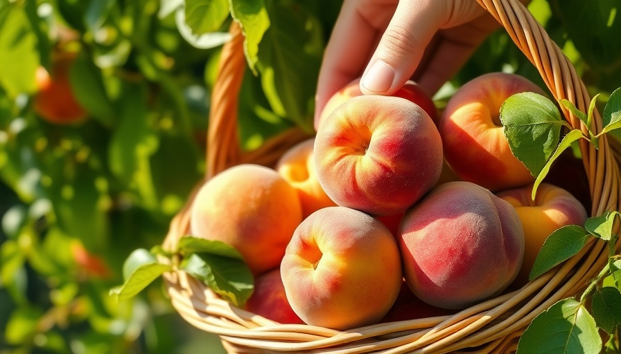 Fresh peaches at Stonewall Peach Jamboree and Rodeo.